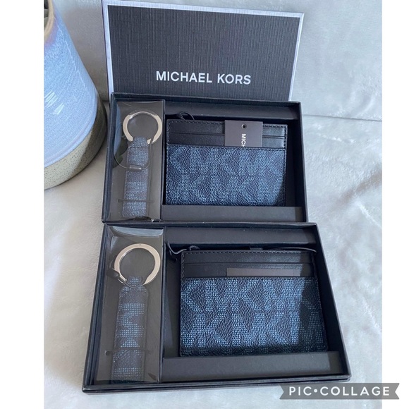 🎄SALE🎄✨🆕✨Michael Kors Men’s Slim Card Case & Key fob Set - Picture 3 of 6